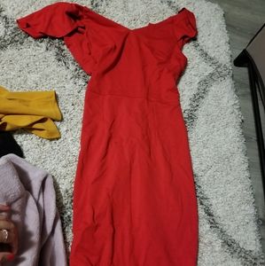 Homeyee off shoulder dress